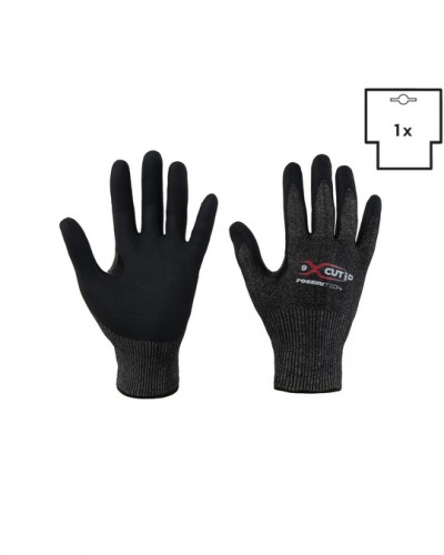 GUANTO TAGLIO D (HPPE-ACCIAIO-VETRO) / NITRILE MICRO FOAM TRASPIRANTE X-GLOVE XGLOVE X GLOVE GUANTI GGC050