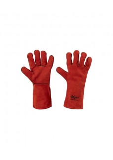 GUANTO ANTICALORE SALDATORE, PELLE CROSTA, TUTTO FODERATO, CUCITURE KEVLAR ?  X-GLOVE XGLOVE X GLOVE GUANTI GU111