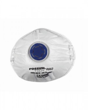 RESPIRATORE SHELTECH PER POLVERI FUMI E NEBBIE FFP2 NR D CON VALVOLA R663