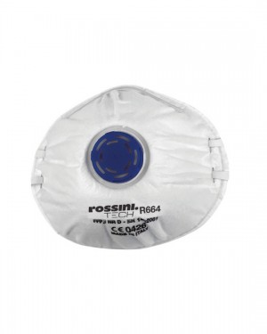 RESPIRATORE SHELTECH PER POLVERI FUMI E NEBBIE FFP3 NR D CON VALVOLA R664