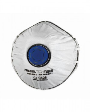 RESPIRATORE SHELTECH PER POLVERI FUMI NEBBIE E ODORI FASTIDIOSI FFP2 NR D CON VALVOLA R665