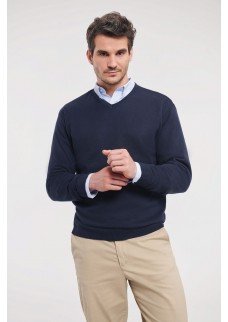MENS V-NECK KNITTED PULLOVER JE710M