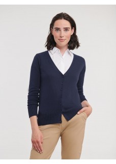 LADIES V-NECK KNITTED CARDIGAN JE715F