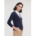 LADIES V-NECK KNITTED CARDIGAN JE715F