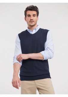 ADULTS V-NECK SLEEVELESS KNITTED PULLOVER JE716M