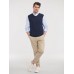 ADULTS V-NECK SLEEVELESS KNITTED PULLOVER JE716M
