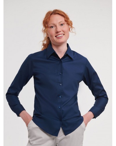 LADIES LONG SLEEVE EASY CARE OXFORD SHIRT JE932F