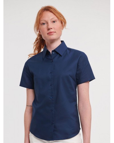 LADIES SHORT SLEEVE EASY CARE OXFORD SHIRT JE933F