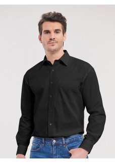 MENS LONG SLEEVE PURE COTTON POPLIN SHIRT JE936M