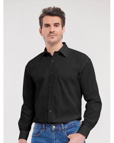 MENS LONG SLEEVE PURE COTTON POPLIN SHIRT JE936M
