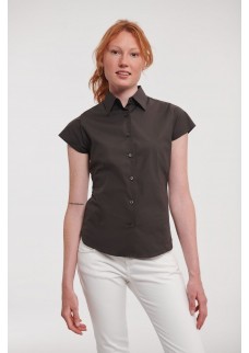 LADIES SHORT SLEEVE EASY CARE FITTED SHIRT JE947F