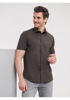 MENS SHORT SLEEVE EASY CARE FITTED SHIRT JE947M