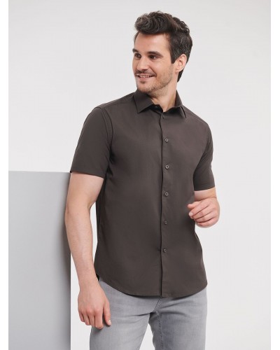 MENS SHORT SLEEVE EASY CARE FITTED SHIRT JE947M