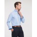 MEN´S LONG SLEEVE TAILORED CONTRAST HERRINGBONE SHIRT JE964M