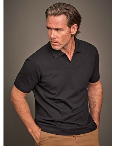 LUXURY STRETCH V-NECK POLO TJ1404