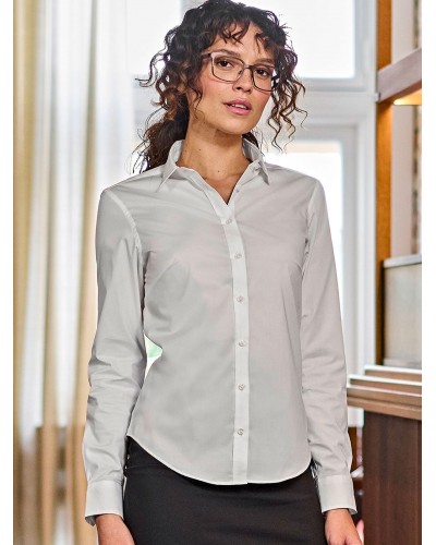 LADIES STRETCH LUXURY SHIRT TJ4025