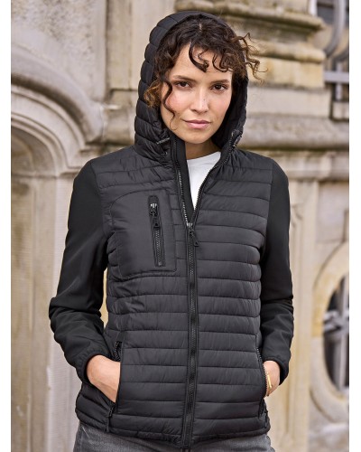 LADIES HOODED CROSSOVER JACKET TJ9629