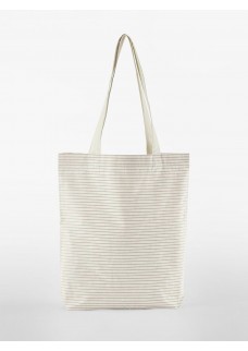 STRIPED ORGANIC COTTON TOTE W251