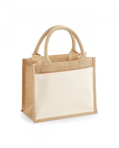 COTTON POCKET JUTE GIFT BAG W425
