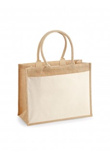 COTTON POCKET JUTE SHOPPER W427