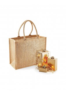 SHIMMER JUTE SHOPPER W437