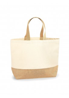 JUTE BASE CANVAS TOTE XL W452