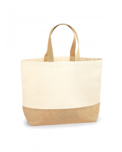 JUTE BASE CANVAS TOTE XL W452