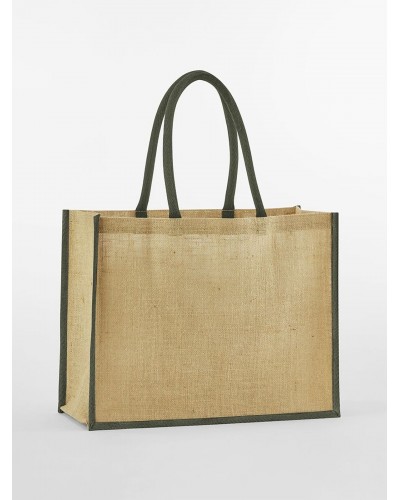 NATURAL STARCHED JUTE CLASSIC SHOPPER W470