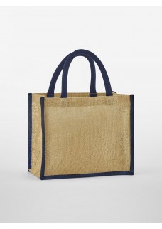 NATURAL STARCHED JUTE MIDI TOTE W473