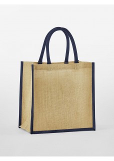 NATURAL STARCHED JUTE MINI GIFT BAG W477