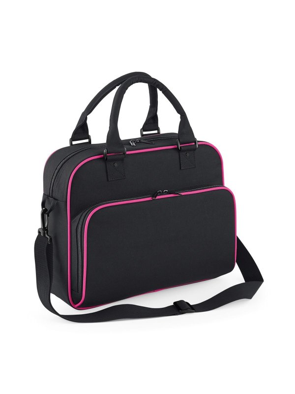 black/fuchsia