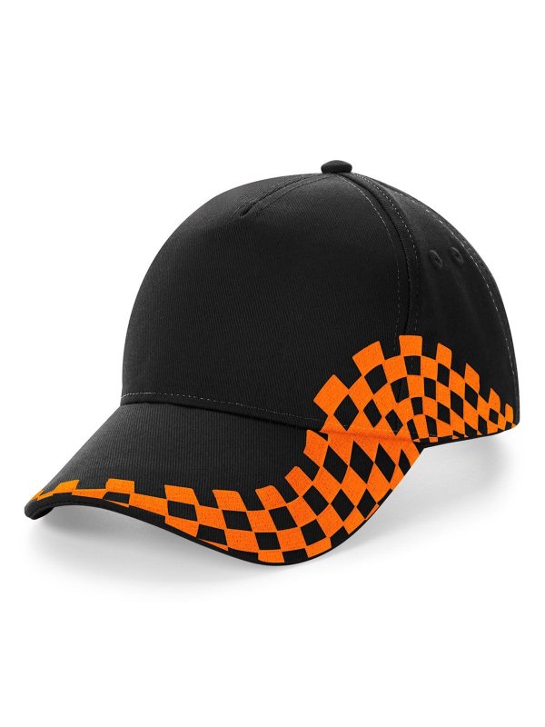 black/orange
