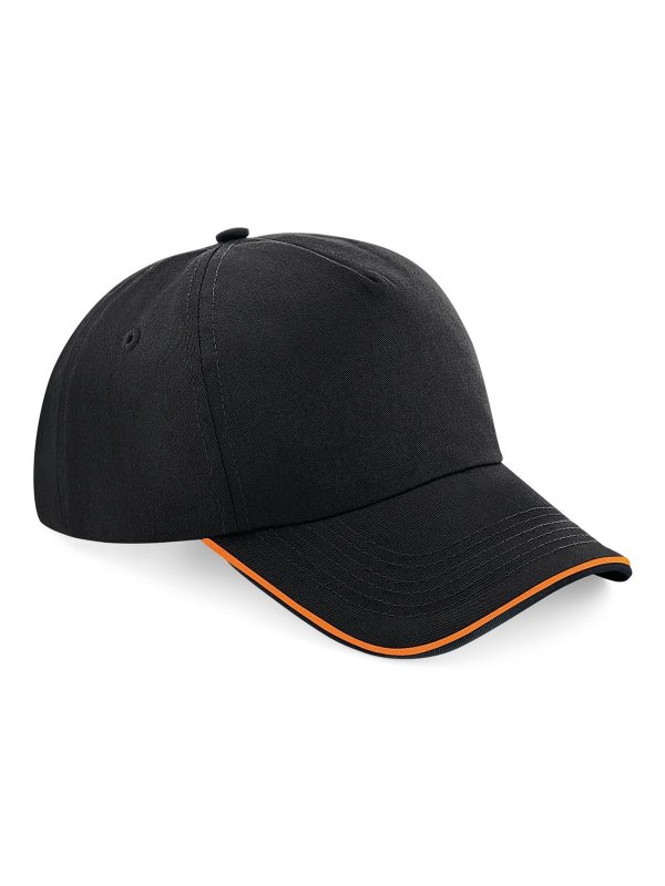 black/orange