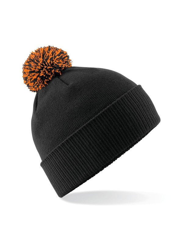black/orange