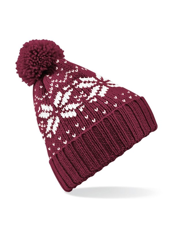 burgundy/white