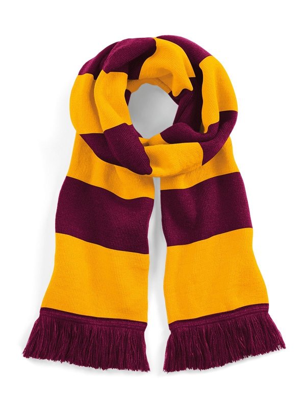 burgundy/gold