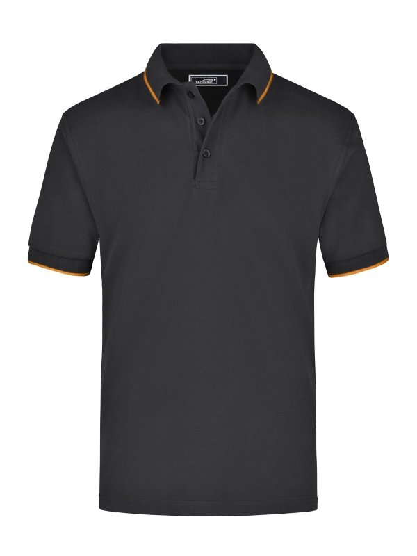 black/orange