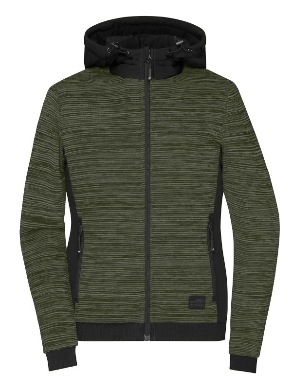 olive-melange/black