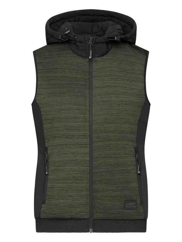 olive-melange/black