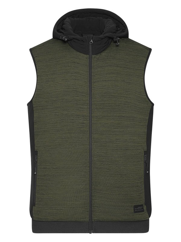 olive-melange/black