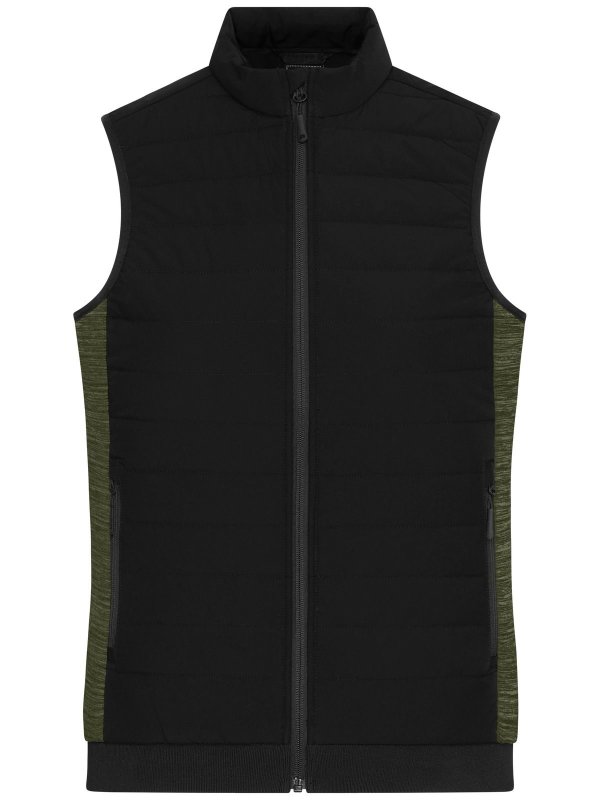 black/olive-melange