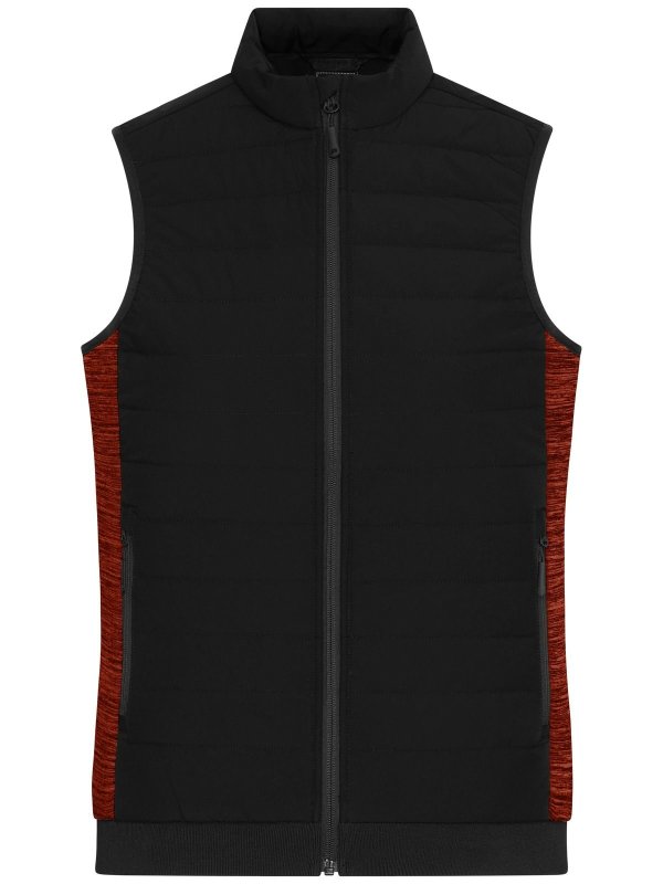 black/red-melange