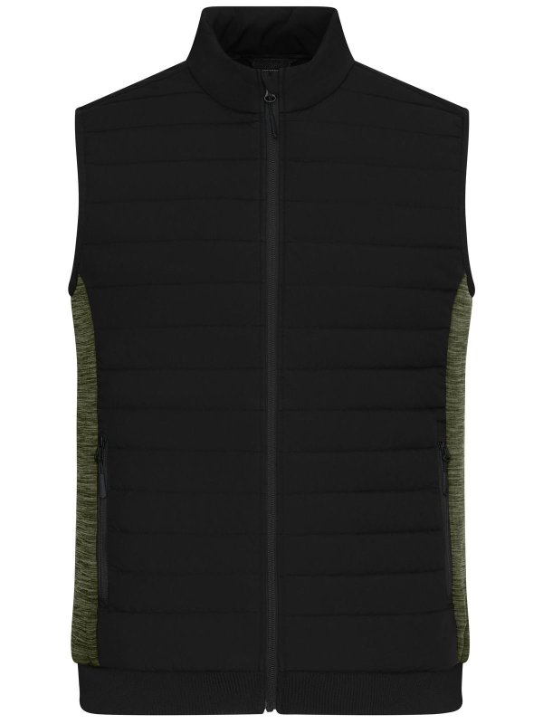 black/olive-melange