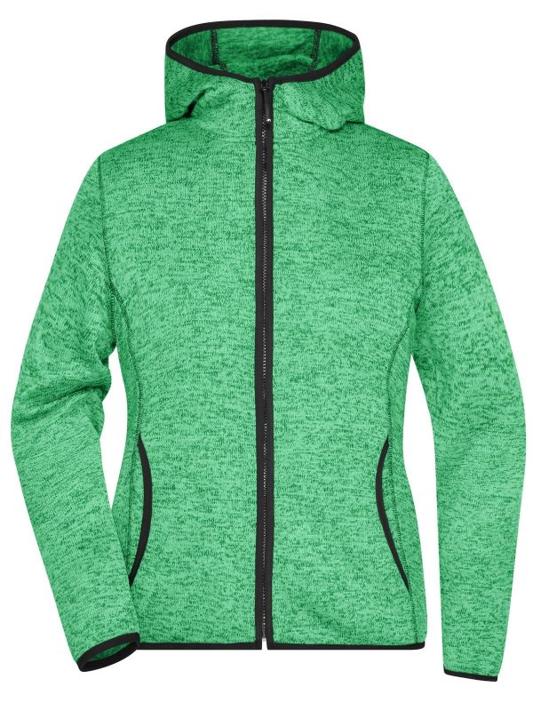 green-melange/black