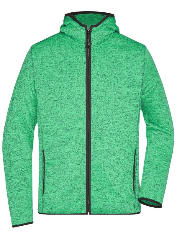 green-melange/black