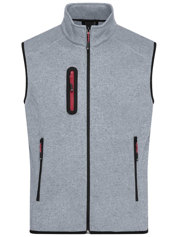 light-grey-melange/red