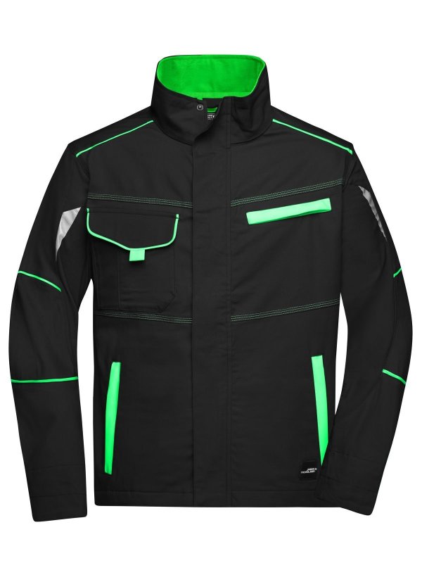 black/lime-green