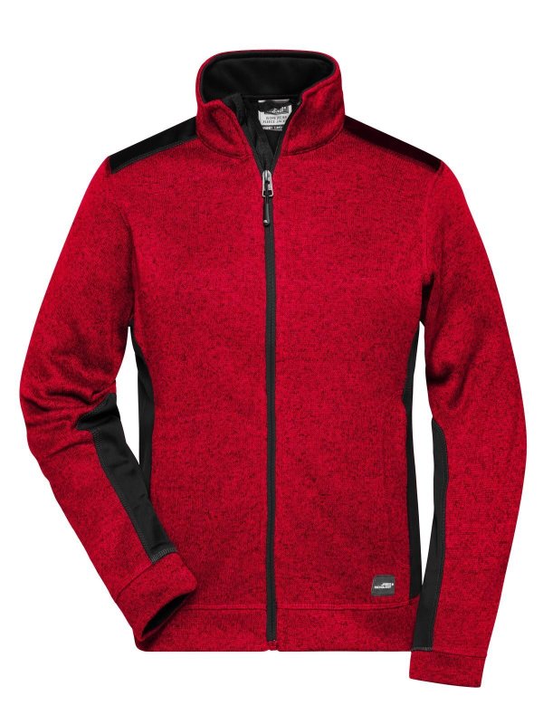 red-melange/black