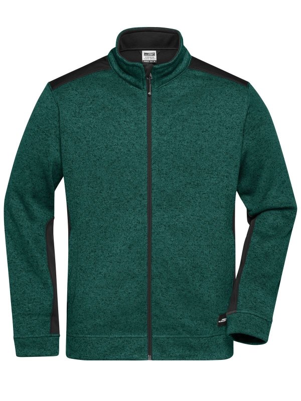 dark-green-melange/black