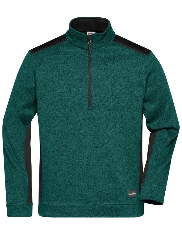 dark-green-melange/black